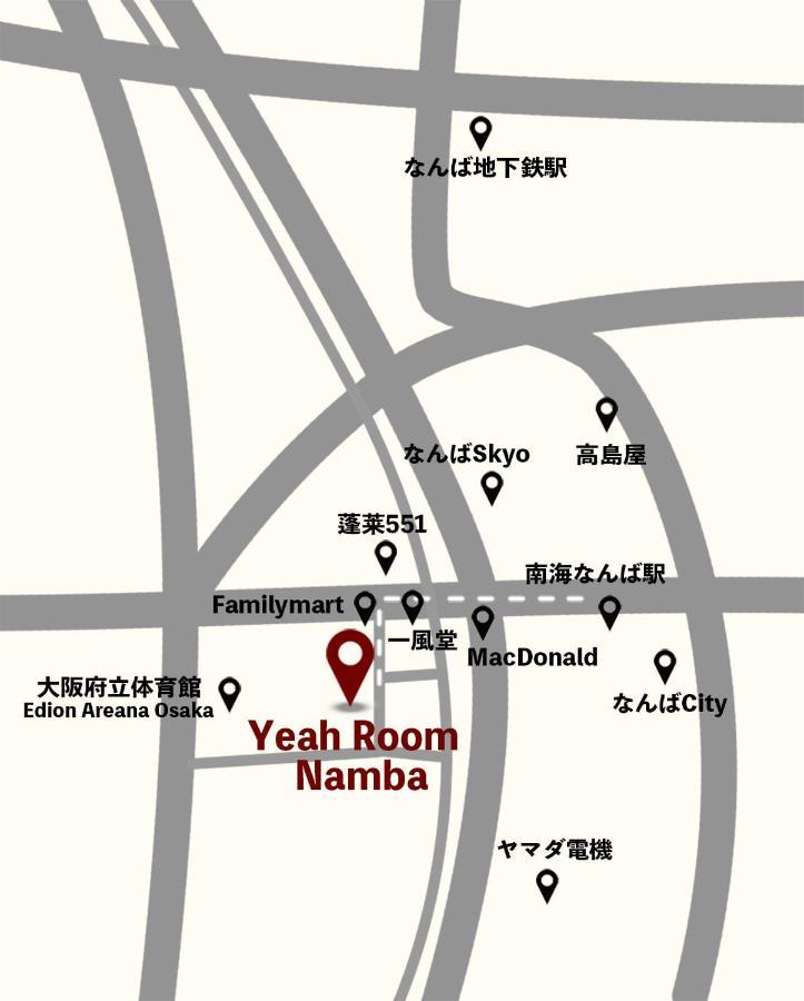 Yeah Room Namba Osaka Eksteriør billede